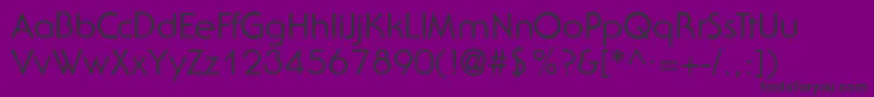 フォントSerenadetwoRegular – 紫の背景に黒い文字