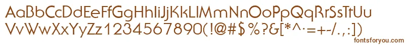Шрифт SerenadetwoRegular – коричневые шрифты на белом фоне