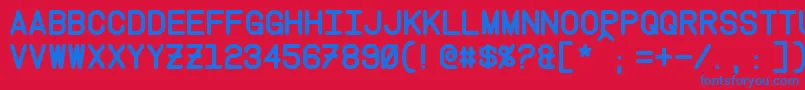 InstructionBold Font – Blue Fonts on Red Background