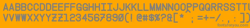 InstructionBold Font – Gray Fonts on Orange Background