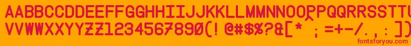 InstructionBold Font – Red Fonts on Orange Background