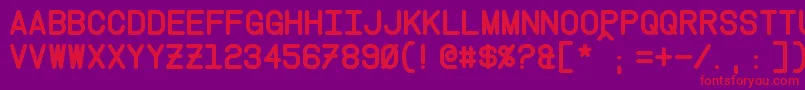 InstructionBold Font – Red Fonts on Purple Background