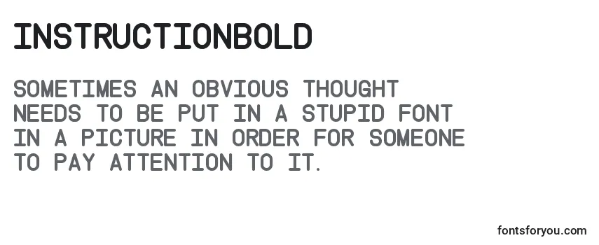 InstructionBold Font