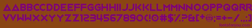 JackFrost Font – Purple Fonts on Brown Background