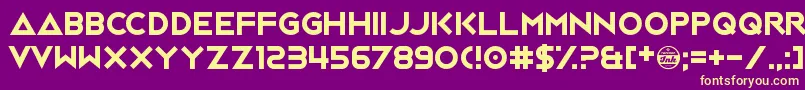 JackFrost Font – Yellow Fonts on Purple Background