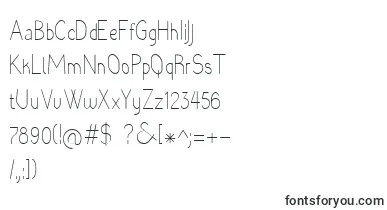 Raradolorlight font – letter Fonts