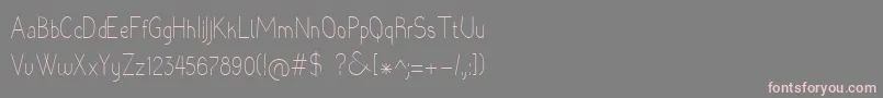 Шрифт Raradolorlight – розовые шрифты на сером фоне