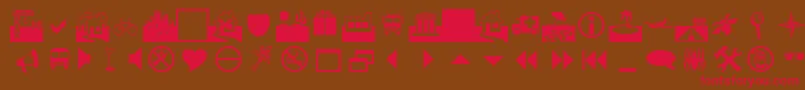 WebsByMalre Font – Red Fonts on Brown Background