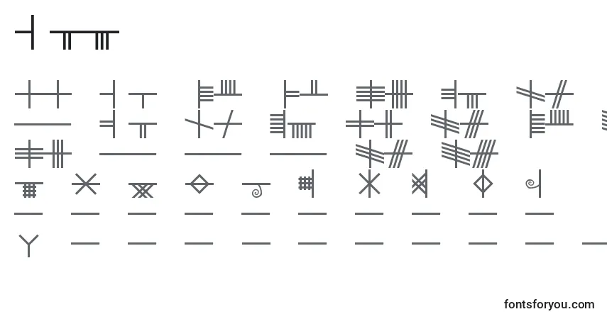 A fonte Blf – alfabeto, números, caracteres especiais