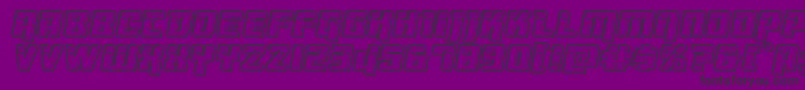 Dangerbotengrave Font – Black Fonts on Purple Background