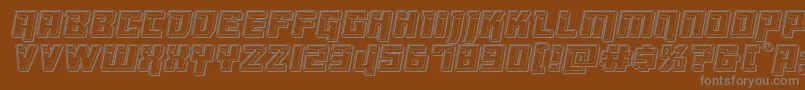 Dangerbotengrave Font – Gray Fonts on Brown Background