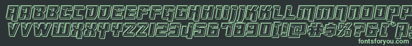 Dangerbotengrave Font – Green Fonts on Black Background