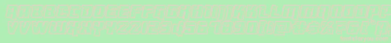 Dangerbotengrave Font – Pink Fonts on Green Background