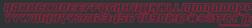 Dangerbotengrave Font – Red Fonts on Black Background