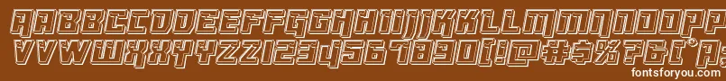 Dangerbotengrave Font – White Fonts on Brown Background