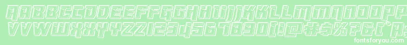 Dangerbotengrave Font – White Fonts on Green Background