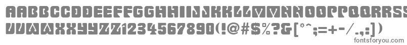 FillmoreRegular-Schriftart – Graue Schriften auf weißem Hintergrund