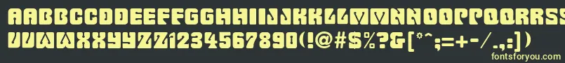 FillmoreRegular Font – Yellow Fonts on Black Background