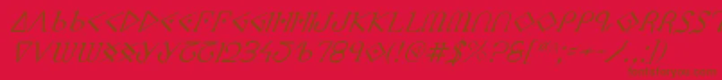 fuente Ppressi – Fuentes Marrones Sobre Fondo Rojo