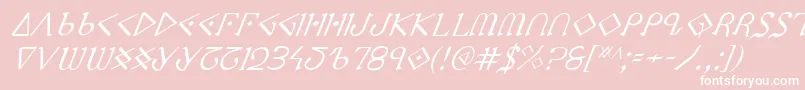 More about Ppressi Font Ppressi Font – White Fonts on Pink Background