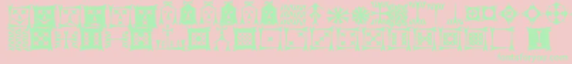 Carbolt Font – Green Fonts on Pink Background