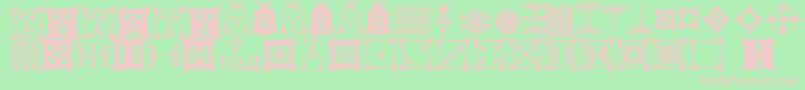 Carbolt Font – Pink Fonts on Green Background