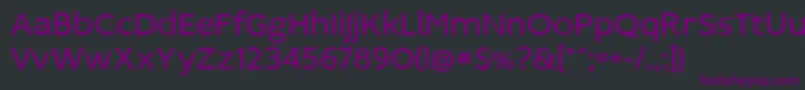 Шрифт Idealistsans – фиолетовые шрифты на чёрном фоне