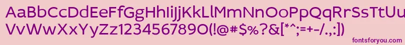 fuente Idealistsans – Fuentes Moradas Sobre Fondo Rosa