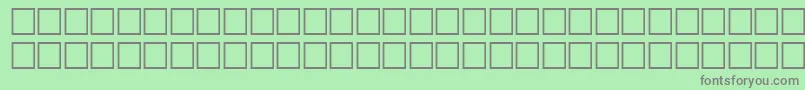 WeatherRegular-Schriftart – Graue Schriften auf grünem Hintergrund