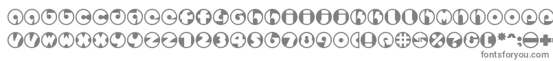 Шрифт Spslcirclestwoc – серые шрифты на белом фоне