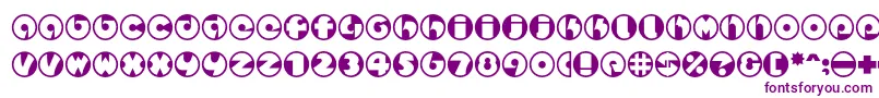 Шрифт Spslcirclestwoc – фиолетовые шрифты