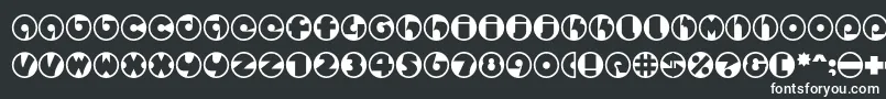 Шрифт Spslcirclestwoc – белые шрифты