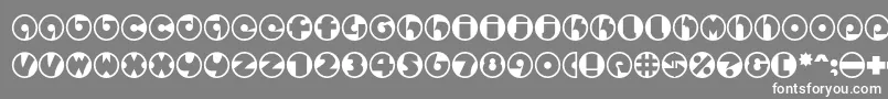 Spslcirclestwoc Font – White Fonts on Gray Background