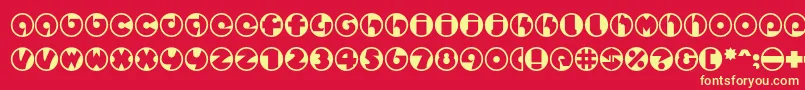 More about Spslcirclestwoc Font Spslcirclestwoc Font – Yellow Fonts on Red Background