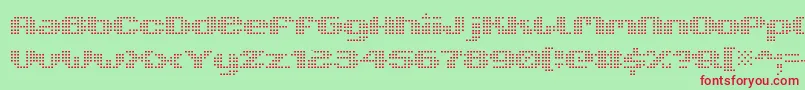 V5xtlf Font – Red Fonts on Green Background