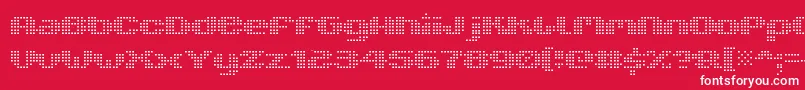 V5xtlf Font – White Fonts on Red Background