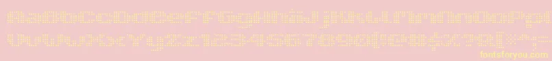 V5xtlf Font – Yellow Fonts on Pink Background