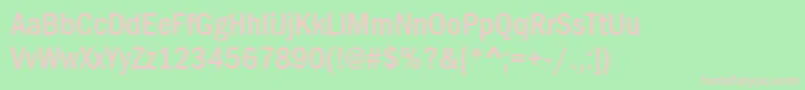 FranklinGothicMediumCond Font – Pink Fonts on Green Background