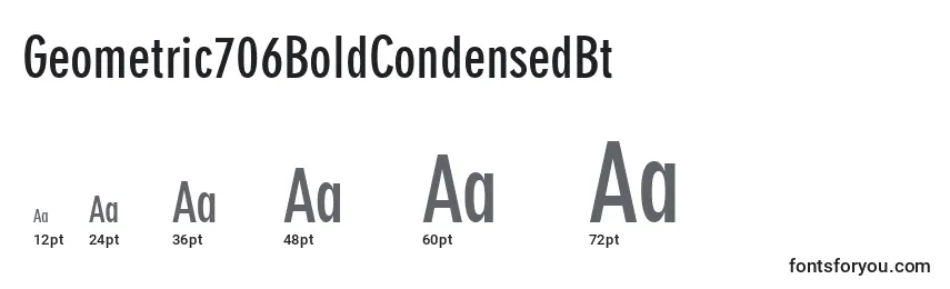 Geometric706BoldCondensedBt Font Sizes