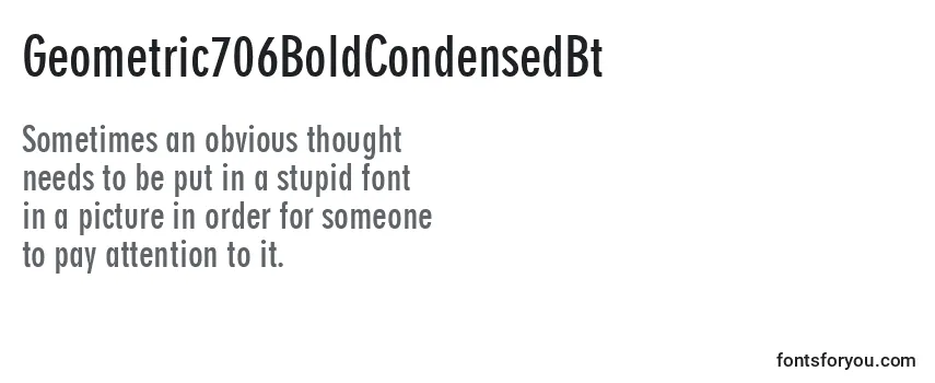 Geometric706BoldCondensedBt-fontti