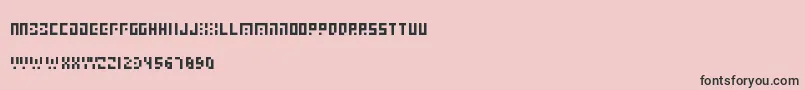 Elabfont Font – Black Fonts on Pink Background
