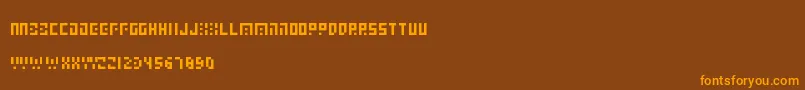 Lisätietoja Elabfont-fontista Elabfont-fontti – oranssit fontit ruskealla taustalla