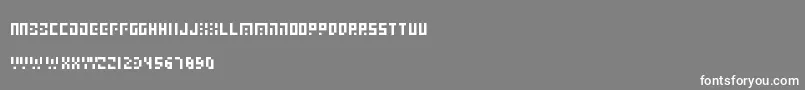Elabfont Font – White Fonts on Gray Background