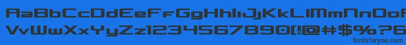 Concielianbold Font – Black Fonts on Blue Background