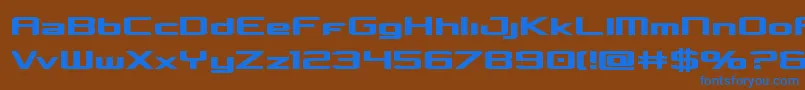 Concielianbold Font – Blue Fonts on Brown Background
