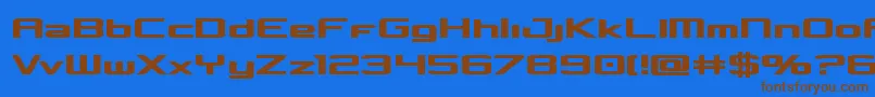 Concielianbold Font – Brown Fonts on Blue Background