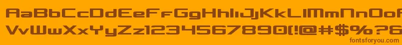 Concielianbold Font – Brown Fonts on Orange Background