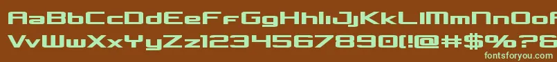 Concielianbold Font – Green Fonts on Brown Background