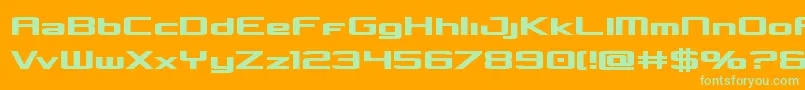 Concielianbold Font – Green Fonts on Orange Background