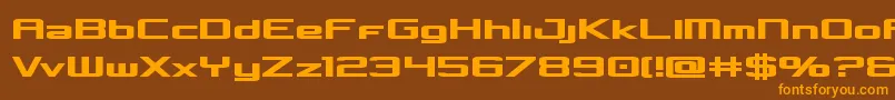 Concielianbold Font – Orange Fonts on Brown Background
